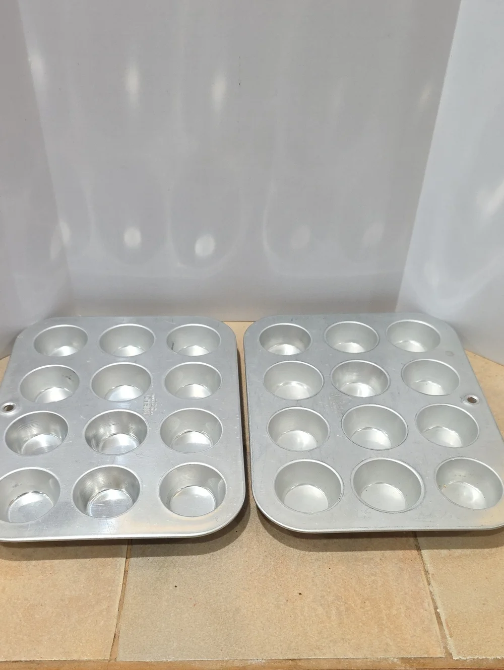 Silver 12-Cup Mini Muffin Pan Set - Home Kitchen